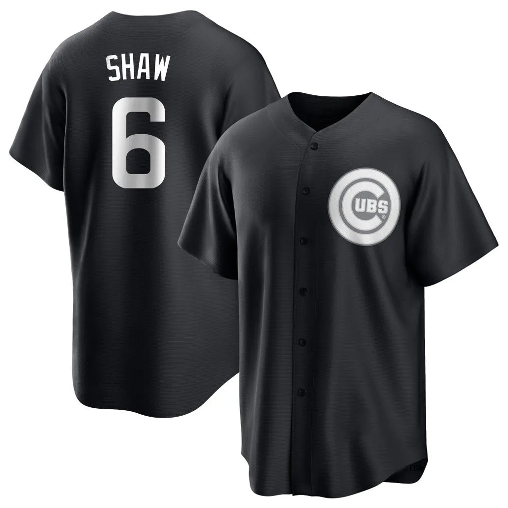 Elroe C.Cubs #6 Matt Shaw Player Black Game Stitched Jerseys