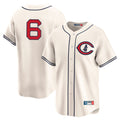 Elroe C.Cubs #6 Matt Shaw Player Cream Field of Dreams Limited Home Game Stitched Jerseys