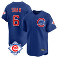 Elroe C.Cubs #6 Matt Shaw Player Royal 150th Anniversary Limited Home Stitched Jerseys