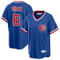 Elroe C.Cubs #6 Matt Shaw Player Royal T-shirt Cooperstown Collection Limited Stitched Jerseys