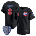 Elroe C.Cubs #8 Ian Happ Player Black Vapor Premier Limited Home Stitched Jerseys