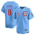 Elroe C.Cubs #8 Ian Happ Player Light Blue Limited Home Stitched Jerseys