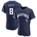 Elroe C.Cubs #8 Ian Happ Player Navy City Connect Limited Elite Home Stitched Jerseys