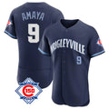 Elroe C.Cubs #9 Miguel Amaya Player Navy City Connect 150th Anniversary Limited Elite Home Stitched Jerseys