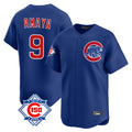 Elroe C.Cubs #9 Miguel Amaya Player Royal 150th Anniversary Limited Home Stitched Jerseys