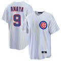 Elroe C.Cubs #9 Miguel Amaya Player White Game Home Stitched Jerseys