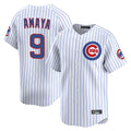 Elroe C.Cubs #9 Miguel Amaya Player White Limited Home Game Stitched Jerseys