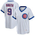 Elroe C.Cubs #9 Miguel Amaya Player White T-shirt Cooperstown Collection Limited Stitched Jerseys