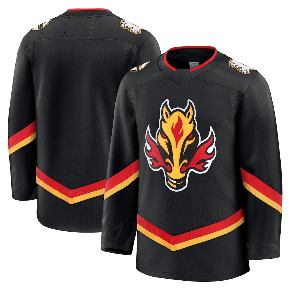 Elroe C.Flames Black Alternate Premium Jerseys