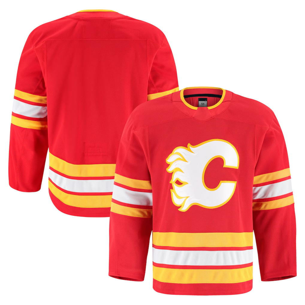 Elroe C.Flames Red Home Authentic Pro Jerseys