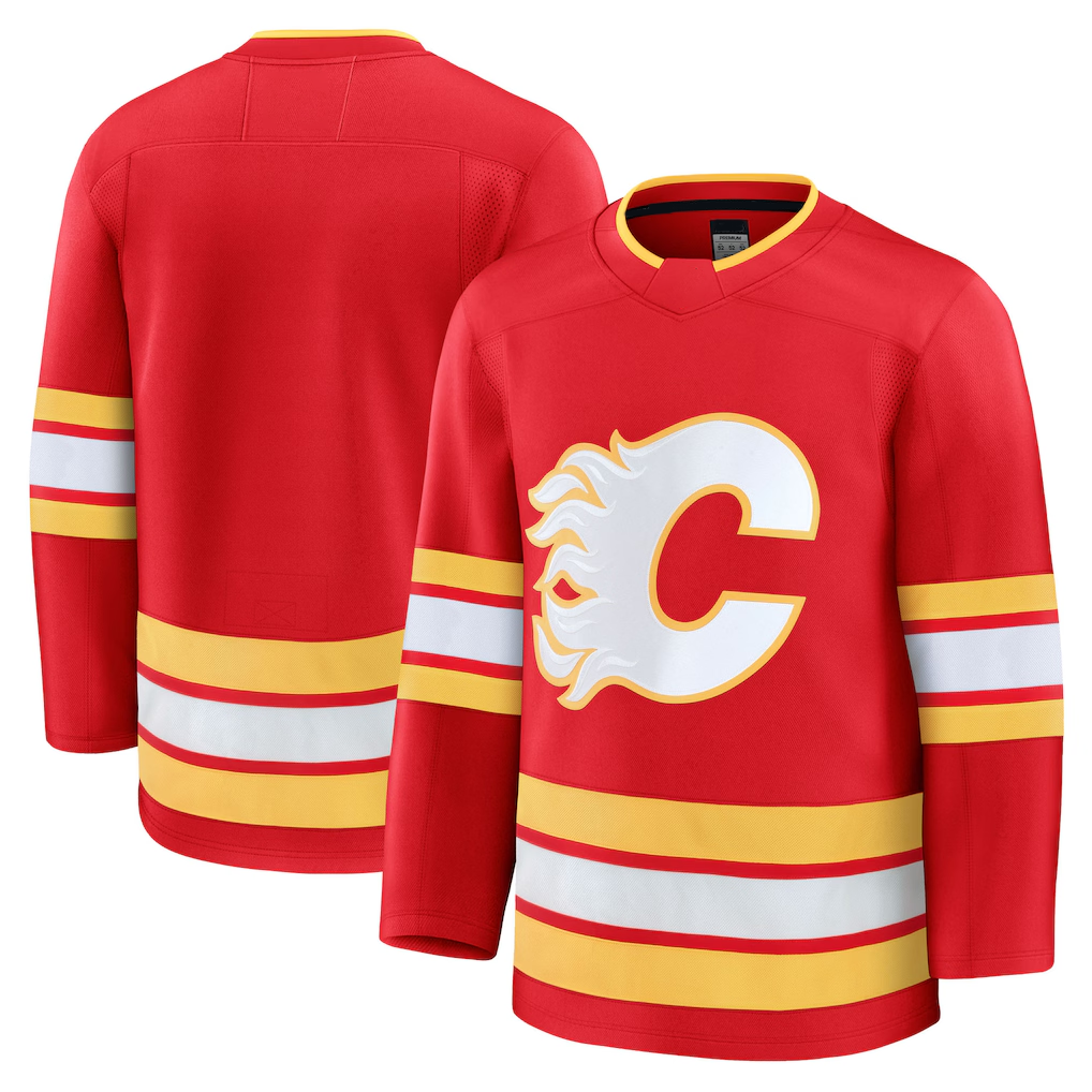 Elroe C.Flames Red Home Premium Jerseys