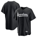 Elroe C.Guardians Black Home Game Blank Player Stitched Jerseys