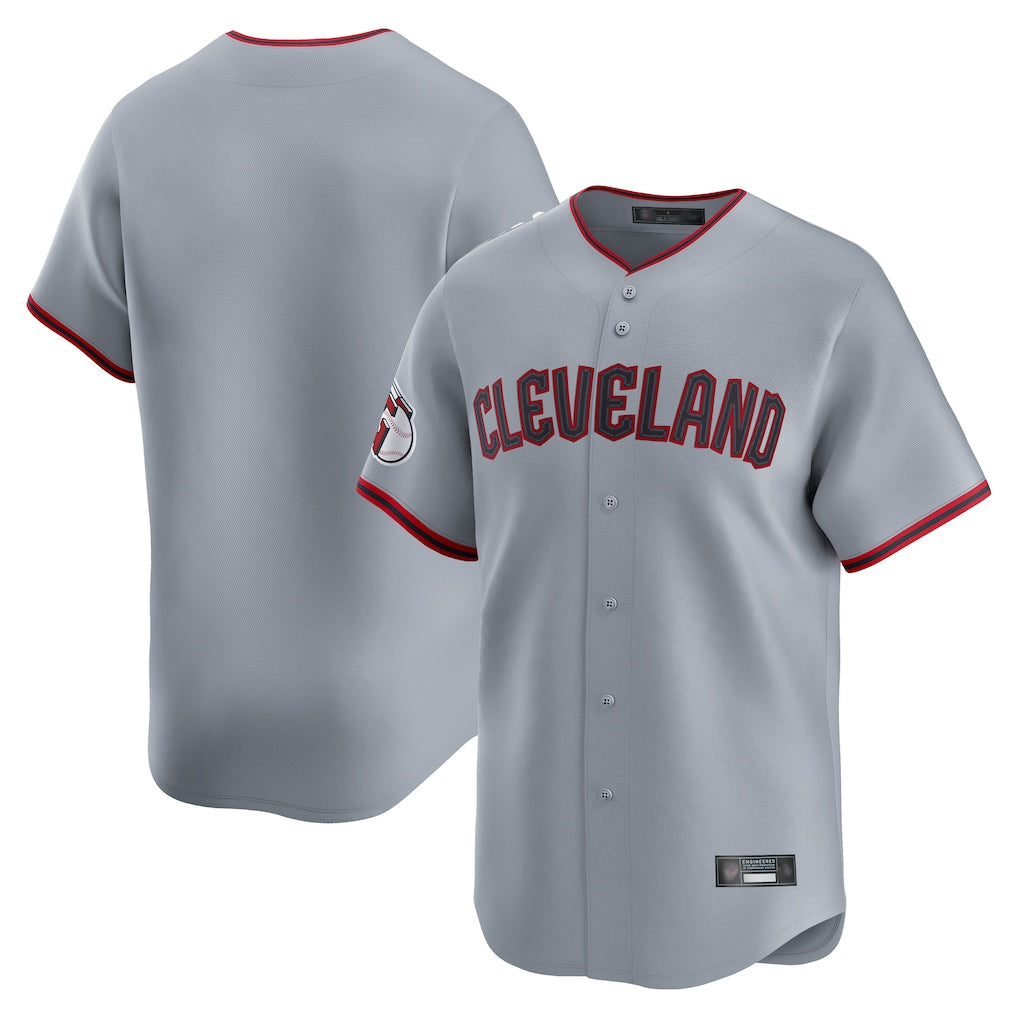 Elroe C.Guardians Gray Road Limited Home Game Blank Player Stitched Jerseys