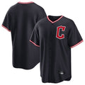 Elroe C.Guardians Navy Home Game Blank Player Stitched Jerseys