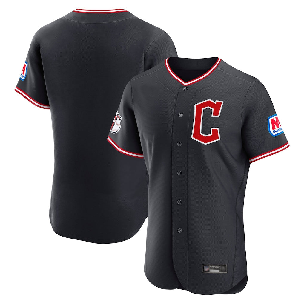 Elroe C.Guardians Navy Limited Elite Home Blank Player Stitched Jerseys