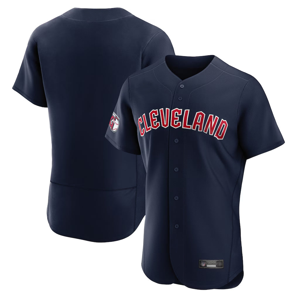 Elroe C.Guardians Navy Limited Elite Home Game Blank Player Stitched Jerseys