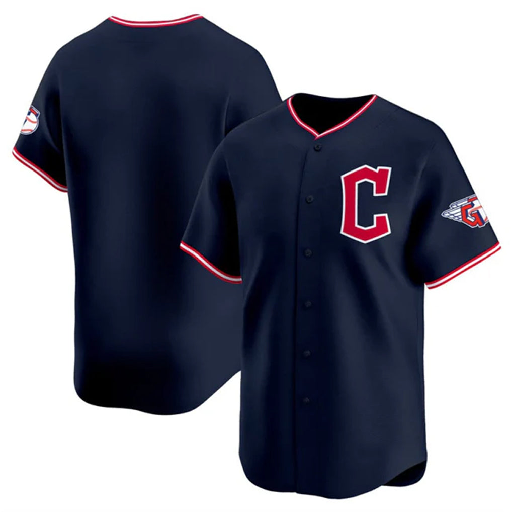 Elroe C.Guardians Navy Limited Home Blank Player Stitched Jerseys