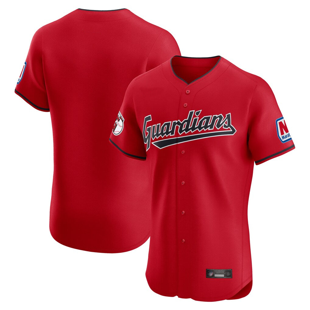 Elroe C.Guardians Red Limited Elite Home Blank Player Stitched Jerseys