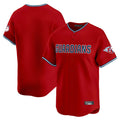 Elroe C.Guardians Red Limited Home Blank Player Stitched Jerseys