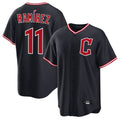 Elroe C.Guardians #11 Jose Ramirez Player Navy Home Game Stitched Jerseys