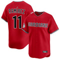 Elroe C.Guardians #11 Jose Ramirez Player Red Limited Home Stitched Jerseys