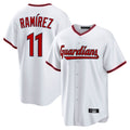 Elroe C.Guardians #11 Jose Ramirez Player White Game Home Stitched Jerseys