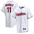 Elroe C.Guardians #11 Jose Ramirez Player White Home Game Stitched Jerseys