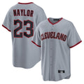 Elroe C.Guardians #23 Bo Naylor Player Gray Home Game Stitched Jerseys