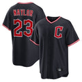 Elroe C.Guardians #23 Bo Naylor Player Navy Home Game Stitched Jerseys