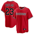 Elroe C.Guardians #23 Bo Naylor Player Red Home Game Stitched Jerseys