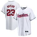 Elroe C.Guardians #23 Bo Naylor Player White Home Game Stitched Jerseys