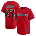 Elroe C.Guardians #27 Austin Hedges Player Red Limited Home Stitched Jerseys