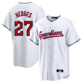 Elroe C.Guardians #27 Austin Hedges Player White Home Game Stitched Jerseys