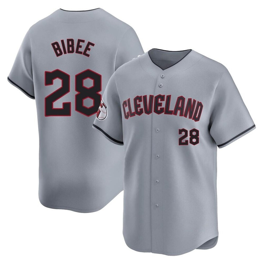 Elroe C.Guardians #28 Tanner Bibee Player Gray Road Limited Home Stitched Jerseys
