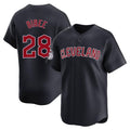 Elroe C.Guardians #28 Tanner Bibee Player Navy Limited Home Game Stitched Jerseys