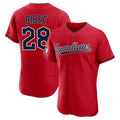 Elroe C.Guardians #28 Tanner Bibee Player Red Limited Elite Home Stitched Jerseys