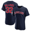 Elroe C.Guardians #32 Gavin Williams Player Navy Limited Elite Home Stitched Jerseys