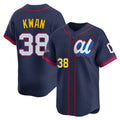 Elroe C.Guardians #38 Steven Kwan Player Navy American League All-Star Edition Limited Home Stitched Jerseys