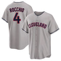 Elroe C.Guardians #4 Brayan Rocchio Player Gray Game Home Stitched Jerseys