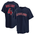 Elroe C.Guardians #4 Brayan Rocchio Player Navy Game Home Stitched Jerseys