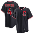 Elroe C.Guardians #4 Brayan Rocchio Player Navy Home Game Stitched Jerseys