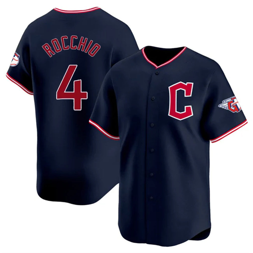 Elroe C.Guardians #4 Brayan Rocchio Player Navy Limited Home Stitched Jerseys