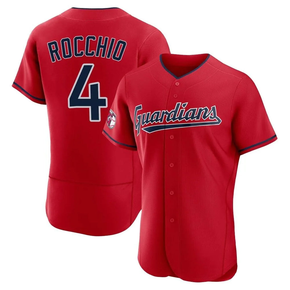 Elroe C.Guardians #4 Brayan Rocchio Player Red Limited Elite Home Stitched Jerseys