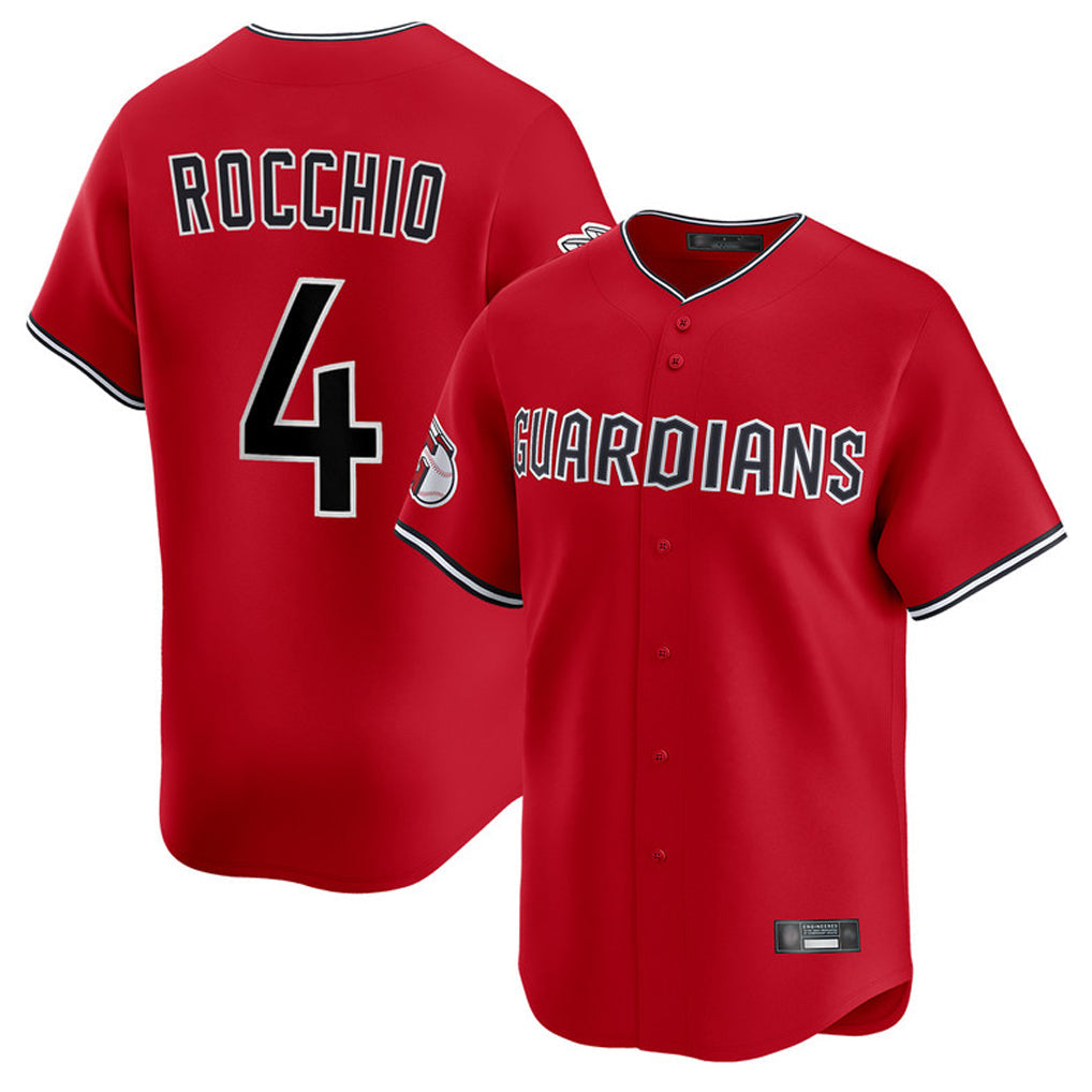 Elroe C.Guardians #4 Brayan Rocchio Player Red Limited Home Stitched Jerseys