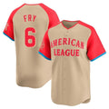 Elroe C.Guardians #6 David Fry Player Cream American League All-Star Limited Home Stitched Jerseys