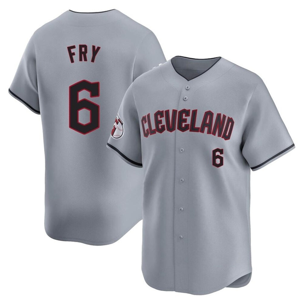 Elroe C.Guardians #6 David Fry Player Gray Road Limited Home Stitched Jerseys