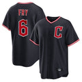 Elroe C.Guardians #6 David Fry Player Navy Home Game Stitched Jerseys