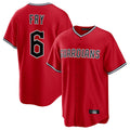 Elroe C.Guardians #6 David Fry Player Red Home Game Stitched Jerseys
