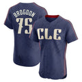 Elroe C.Guardians #75 Connor Brogdon Player Navy City Connect Limited Elite Home Stitched Jerseys