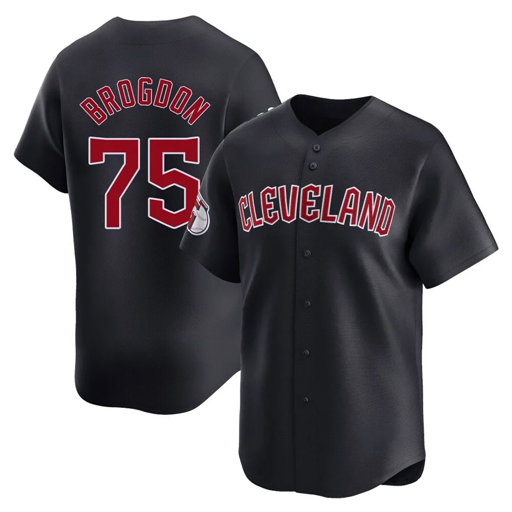 Elroe C.Guardians #75 Connor Brogdon Player Navy Limited Home Game Stitched Jerseys